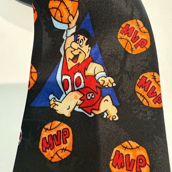 Vintage Hanna Barbera Fred Flinstone Sports Necktie - Picture 6 of 6
